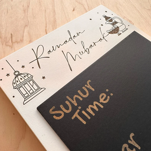 Pafu islamico Ramadan attività per bambini arredamento mutevole Iftar Time Suhur Time lavagna di oggi Iftar Time lavagna - Product Image 4