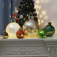 Vente en gros Globe en verre à lumière LED Boule de Noël Décoration de la maison Grande boule de verre