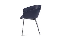 Meubles de contrat professionnels assortis à la chaise de conférence moderne en plastique chromé à 4 pieds