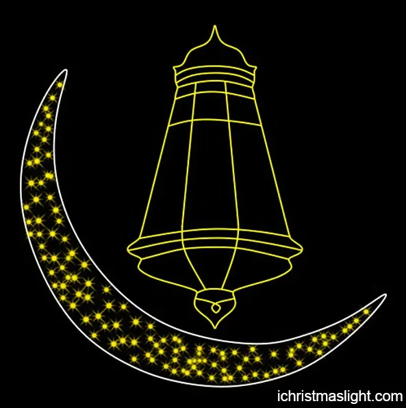 LED Ramadan Luna Motif Luce Per La Celebrazione All'aperto Ramadan luci Decorazione