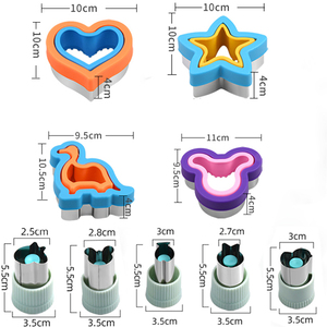 Coeur Dinosaure Étoile <span class=keywords><strong>Mickey</strong></span> Forme Sandwich Cutter Et Scellant Ensemble Pain Toast Diy Cookie Moule Ensemble pour les enfants - Product Image 6