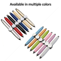 Stylo bille multifonctionnel LED personnalisé de haute qualité, anti-stress, en métal, idéal pour offrir en cadeau