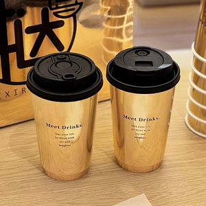 Bicchiere di Carta Ecologico Personalizzato con Logo Stampato, Riciclabile, Usa e Getta, con Stampa in Oro, per Bevande Calde, Tè e <span class=keywords><strong>Caffè</strong></span> <span class=keywords><strong>da</strong></span> <span class=keywords><strong>Asporto</strong></span> con Coperchio - Product Image 3