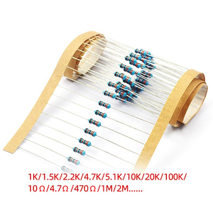 Résistance à film métallique 1/4W 1% 1K 2K 4.7K 10K 100K <span class=keywords><strong>220K</strong></span> 220ohm 330 <span class=keywords><strong>ohm</strong></span> 680 <span class=keywords><strong>ohm</strong></span> 1M Résistance 0.25W - Product Image 4