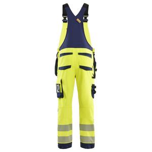 BLAKLADER - 262616483389D112 Salopette à bretelles haute visibilité extensible dans les 4 sens Jaune haute visibilité/bleu marine-EAN 7330509930052 HI-VIS WORKWEAR - Product Image 2