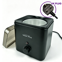 Chauffe-cire compact carré 200 ml pour épilation, usage professionnel et domestique, portable, prise personnalisable OEM