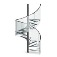 Escalier en colimaçon à double hélice sur mesure pour les grandes entrées dans les hôtels et les résidences de luxe