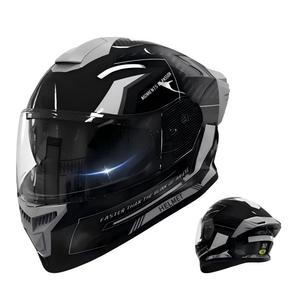 Casco de Motocicleta de Cobertura Completa, Protector de Barbilla Desmontable, Forro Transpirable, Ligero, Múltiples Tallas - Product Image 3