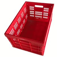 Grande demande Caisse PP style maille pliée personnalisée Caisse et palette en plastique pliable portable pour le stockage
