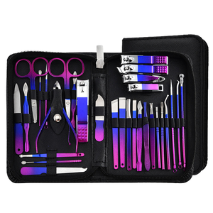 Venta caliente Hombres/Mujeres Manicura Pedicura Set 7/8/10/15/18/20 PCS Cortador de uñas de acero inoxidable Kit de tijeras de pedicura para el hogar - Product Image 4