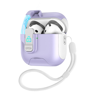 Funda Protectora para Auriculares con Soporte Oculto, Carcasa Antigolpes para <span class=keywords><strong>AirPods</strong></span> <span class=keywords><strong>Pro</strong></span> 3, <span class=keywords><strong>AirPods</strong></span> <span class=keywords><strong>Pro</strong></span> 2, <span class=keywords><strong>AirPods</strong></span> 4 - Product Image 1