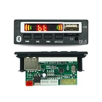 Carte de décodage MP3 à écran couleur, lecteur de carte, module BT, accessoires audio, version BT 5.0
