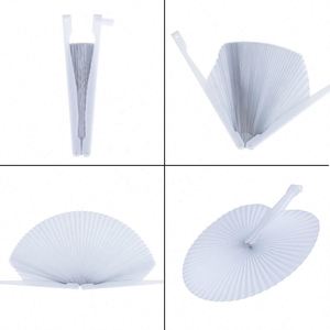 Éventail classique en bambou de 15 cm, motif cœur et cercle peint, pour décoration de mariage, de maison ou utilisation festive - Product Image 6