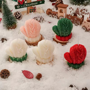 Hot-Selling Luxurious Christmas-Scented Aromatherapy <b>Candles</b> Modern Cute Festive Decorative Valentine's Day Party <b>Gifts</b> Soy Bars - Product Image 1