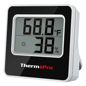 ThermoPro TP49 Black White Weather Station Mini Digital Indoor