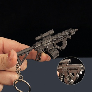 Colgante Metálico Miniatura de Aleación PLAS: Subfusil VSS, Rifle de Asalto FH416, Lanzagranadas 7cm - Accesorios para Bolsos - Product Image 4
