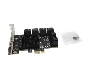 Prezzo di fabbrica adattatore PCIE da 1x a 12x porta PCI-Express X1 a scheda di espansione 3.0 SATA 6Gbps ad alta velocità da 1 a 12