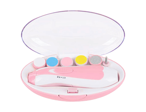 Cortauñas Eléctrico para Bebés, Kit de 6 Piezas, Cortador y Lima para Recién Nacidos y Niños Pequeños, Cuidado de las Uñas de los Dedos, Diseño Automático y Portátil - Product Image 1
