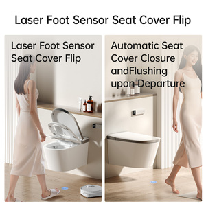 <span class=keywords><strong>WC</strong></span> intelligent mural sans réservoir, bidet mural intelligent avec protection anti-éclaboussures en mousse, certifié CE UL CUPC - Product Image 2