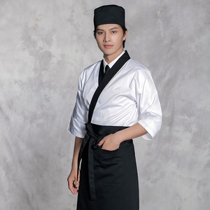 <span class=keywords><strong>Veste</strong></span> d'uniforme <span class=keywords><strong>de</strong></span> chef japonais classique pour hommes en polyester, rayonne et élasthanne <span class=keywords><strong>de</strong></span> qualité supérieure pour restaurants, vente en gros - Product Image 5