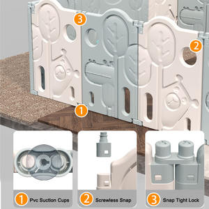 Le meilleur parc pliant pour enfants au monde Parc de jeu en plastique pour bébé avec grande clôture et toboggan Parc pour tout-petits en vente - Product Image 2