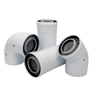 Usine 60/100 Kit de fumée de condensation <span class=keywords><strong>tuyau</strong></span> de fumée d'extension en <span class=keywords><strong>aluminium</strong></span> <span class=keywords><strong>pour</strong></span> adaptateur vertical de cuisinière à gaz - Product Image 4