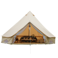 Grande tente de luxe arabe imperméable, Camping en plein air et Glamping, tente de yourte mongole gonflable, tente cloche en toile de coton