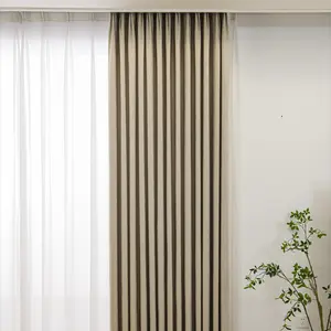 Großhandel Jacquard Vorhangs toff 100% Polyester 280cm Verdunkelung vorhangs toff Solide Heim textilien