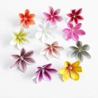 Têtes de fleurs artificielles de magnolia au toucher réel, pétales floraux en PU pour la décoration de mariage, fête, Halloween, Noël, remise de diplôme