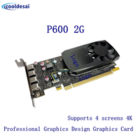 Pour Quadro P400 P600 P620 P1000 k2200 P1000 M4000 M5000 P2200 P5000 GDDR5 PCI Express 3.0x16 Mini DP carte graphique professionnelle