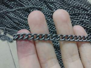 Bijoux à chaîne classique, bracelet à chaîne à billes en titane pur, bracelet ou chevillère à chaîne à maillons imperméable - Product Image 4