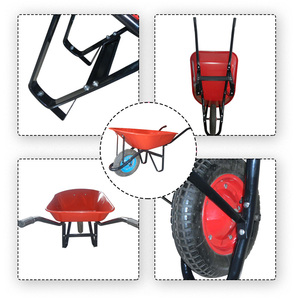 WB7200 Venta caliente Sudamérica Carretilla resistente Carretilla de metal Carretilla para construcción de jardines - Product Image 6
