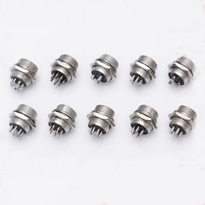 Connecteur aviation Gx16 8 broches femelle 16 mm, boîtier en alliage de zinc type DIN, connecteur de câble automobile en caoutchouc, fiche mâle en cuivre 4 broches 6 - Product Image 6