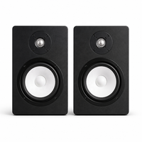 Enceinte de monitoring de studio alimentée XUNGUAN HS5II+BT, système audio actif de bureau 5 pouces avec entrée XLR TRS pour l'enregistrement en studio à domicile