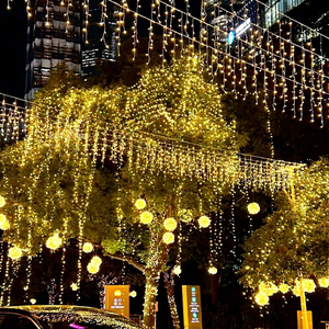 ไฟ LED แบบแขวน 5000K แสงสีขาวกลางวัน IP65 กันน้ำ สำหรับตกแต่งภายในคริสต์มาส ติดตั้งง่าย รับประกัน 5 ปี - Product Image 1