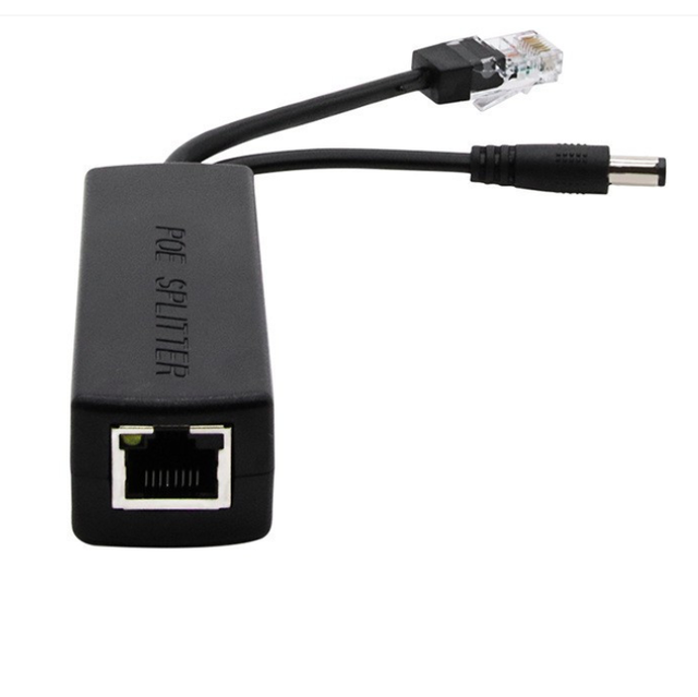 Poe Splitter DC 5.5*2.1mm Power Over Ethernet 10/100M 48V to 12v DC 2A Adapter for IP Camera