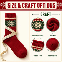 Chaussettes personnalisées New East Crew en coton, logo jacquard, design de Noël, chaussettes colorées tendance pour les fêtes