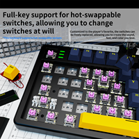 Clavier mécanique sans fil LX106 pleine taille, trois modes, Type-C, RGB, échangeable à chaud, pour PC de bureau gaming 2.4G USB-C
