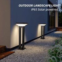 Lampe solaire de jardin IP65 facile à installer H600mm, sans câblage, avec capteur de lumière pour allée, entrée de garage, cour