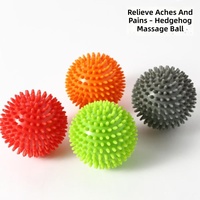 Balle de massage creuse en PVC à picots 7,5 cm 9 cm, rouleau de yoga pour pieds, thérapie par points de pression, acupression, relaxation musculaire myofasciale