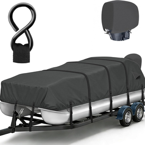 Nouvelle bâche marine en <span class=keywords><strong>toile</strong></span> teinte en masse de 18'-20' avec boucle métallique <span class=keywords><strong>pour</strong></span> capot moteur, solution de remplacement/réparation <span class=keywords><strong>pour</strong></span> remorques OBD - Product Image 1