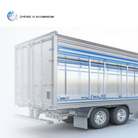Profilés en alliage d'aluminium léger pour plateformes, camions et remorques, avec revêtement en poudre anodisé personnalisé
