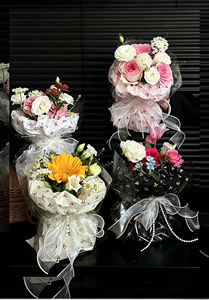 Papier d'emballage en tissu épais imperméable à l'eau avec motif de nœuds mignons, froissé et doux, <span class=keywords><strong>pour</strong></span> bouquets de fleuristes, cadeaux de la Saint-Valentin - Product Image 2