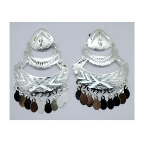 Jewelry Custom Colored Earrings Silver Plated Brass Earring statement earrings <b>RAINBOW</b> MOONSTONE PLATED - Product Image 6