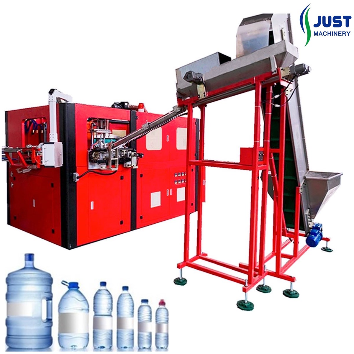 Machine de moulage de bouteilles d'eau automatique, appareil à air comprimé 500-12000 bph CE