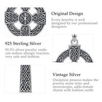 Collier Croix Chi Rho Changda en Argent Sterling 925 Symbole Alpha PX XP Bijou Religieux Chrétien Pendentif Jésus