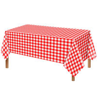 Rouleau de couverture de table en plastique jetable noir classique avec coupe-glissière pratique pour nappe de fête barbecue