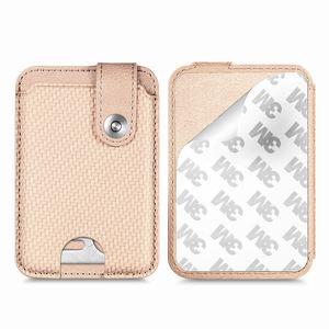 Tarjetero con Adhesivo 3M, Multifuncional, Diseño Personalizado, Patrón Tejido, Cartera de Cuero PU, Universal - Product Image 2