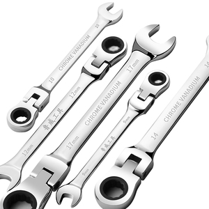Chất Lượng Cao 6-23Mm Sửa Chữa Công Cụ Mở End Wrenches Linh Hoạt Ratchet Cờ Lê Thiết Lập Để Xe Đạp Mô-men Xoắn Cờ Lê Cờ Lê - Product Image 1