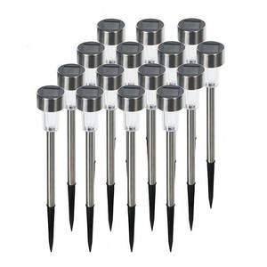 Lámpara Solar de Jardín de Acero Inoxidable, Clásica, para Camping, con Estaca para el Suelo, Impermeable, Decoración para Exteriores - Product Image 1